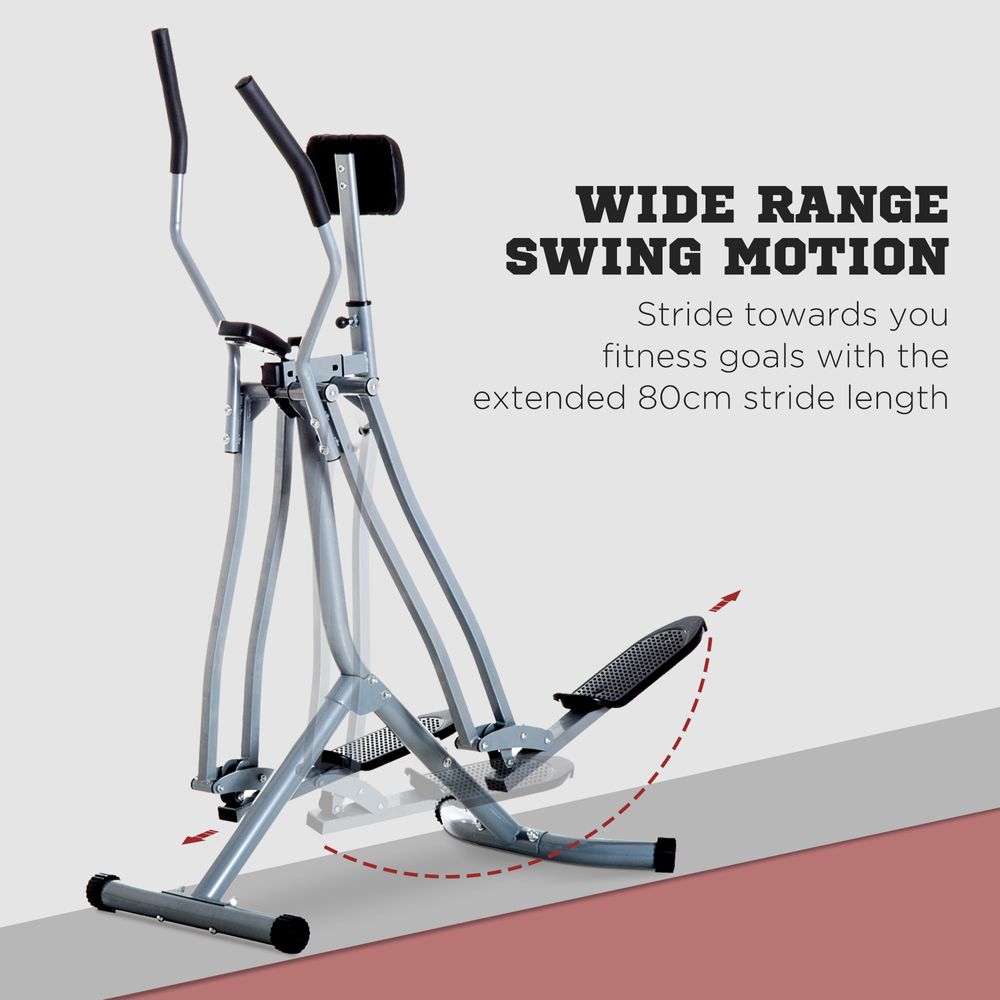 Cross Trainer Fitness Machine with LCD Display