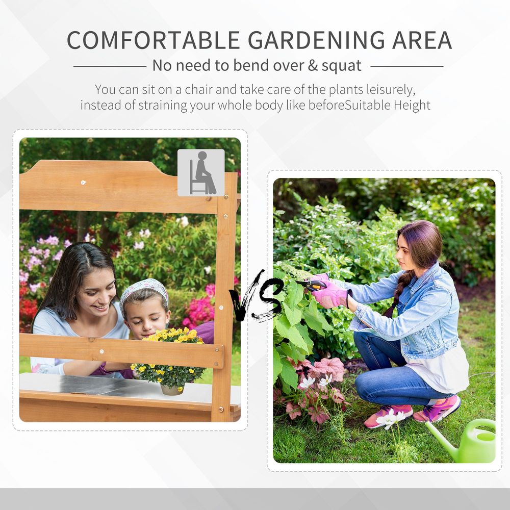 Garden Potting Table Workstation