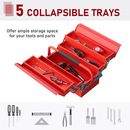 Red Metal Tool Box