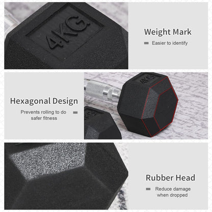 Hexagonal Dumbbells Kit