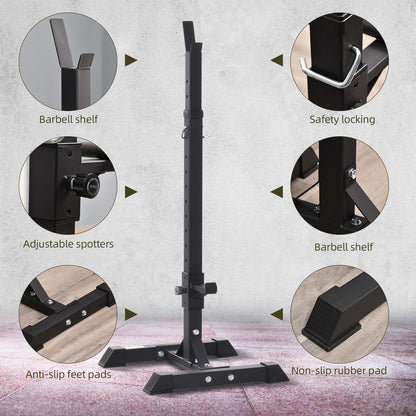 Barbell Squat Stand with Weight Stand