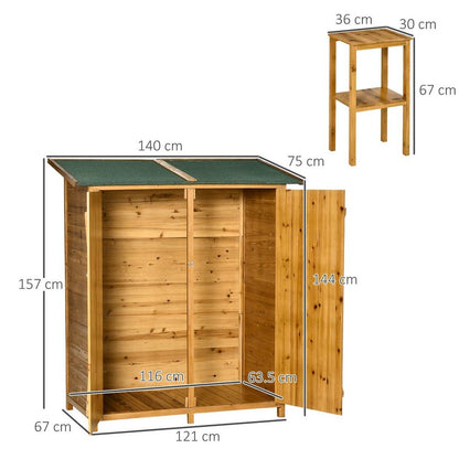 Shed Tool Organiser with Table