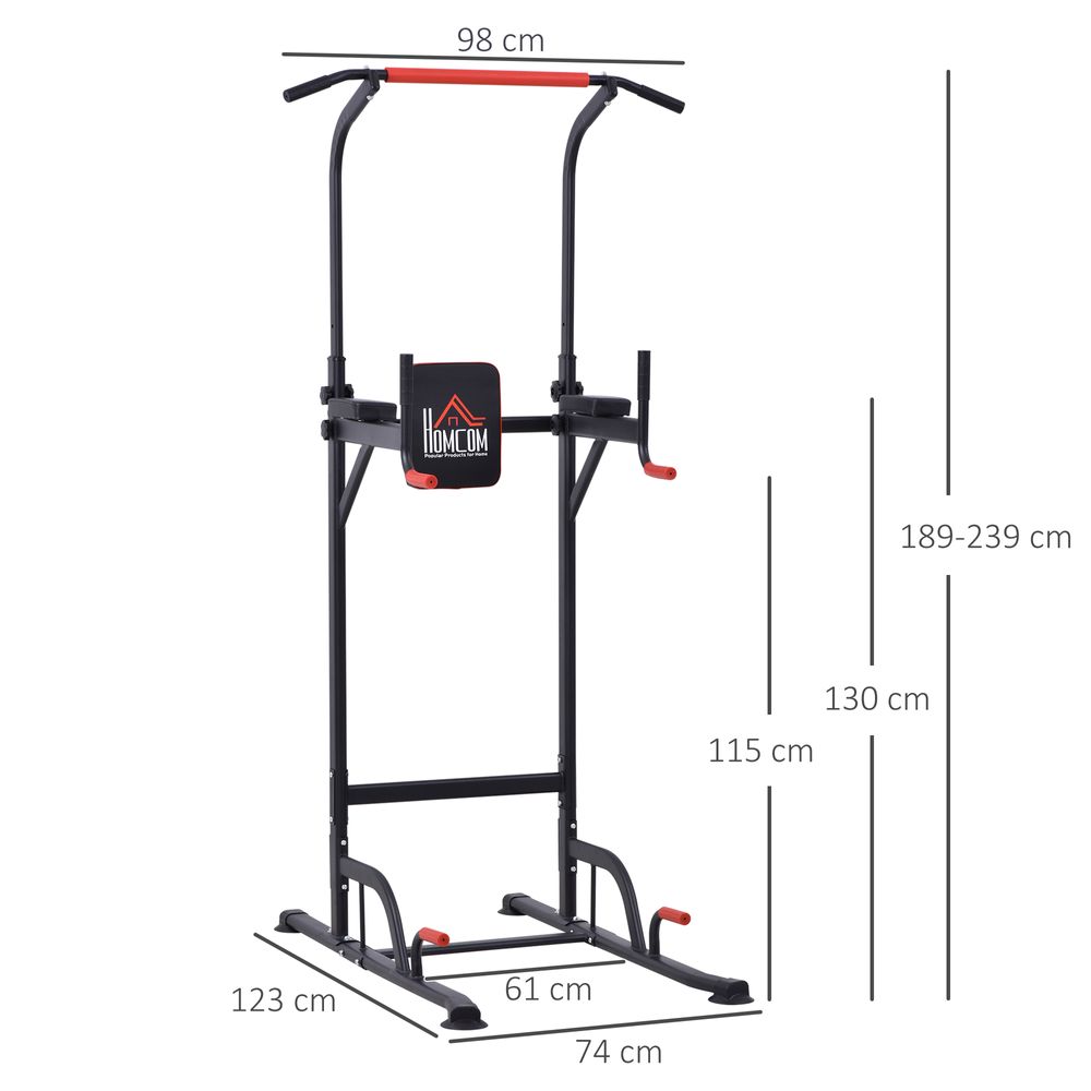 Power Tower Station with Pull-Up Bar