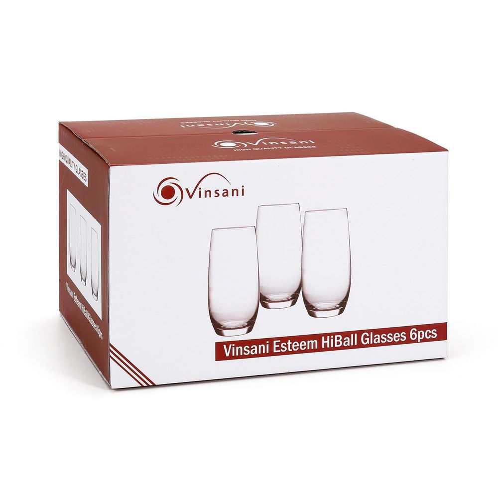 6 Classic Esteem Highball Glasses