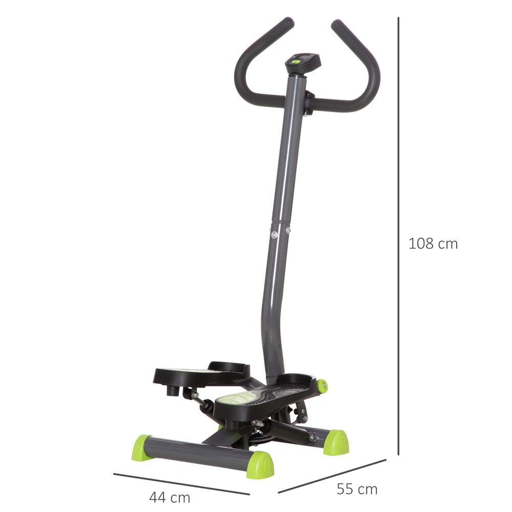 Twist Step Machine with LCD Screen in Grey