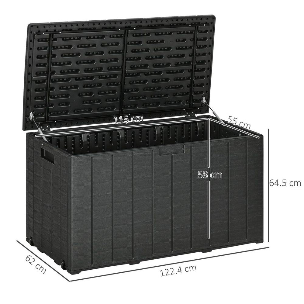 Outdoor Garden Storage Box in Black