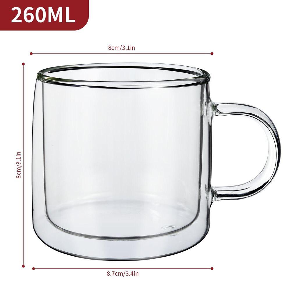 Copa Barware Glasses Dual-Walled x2