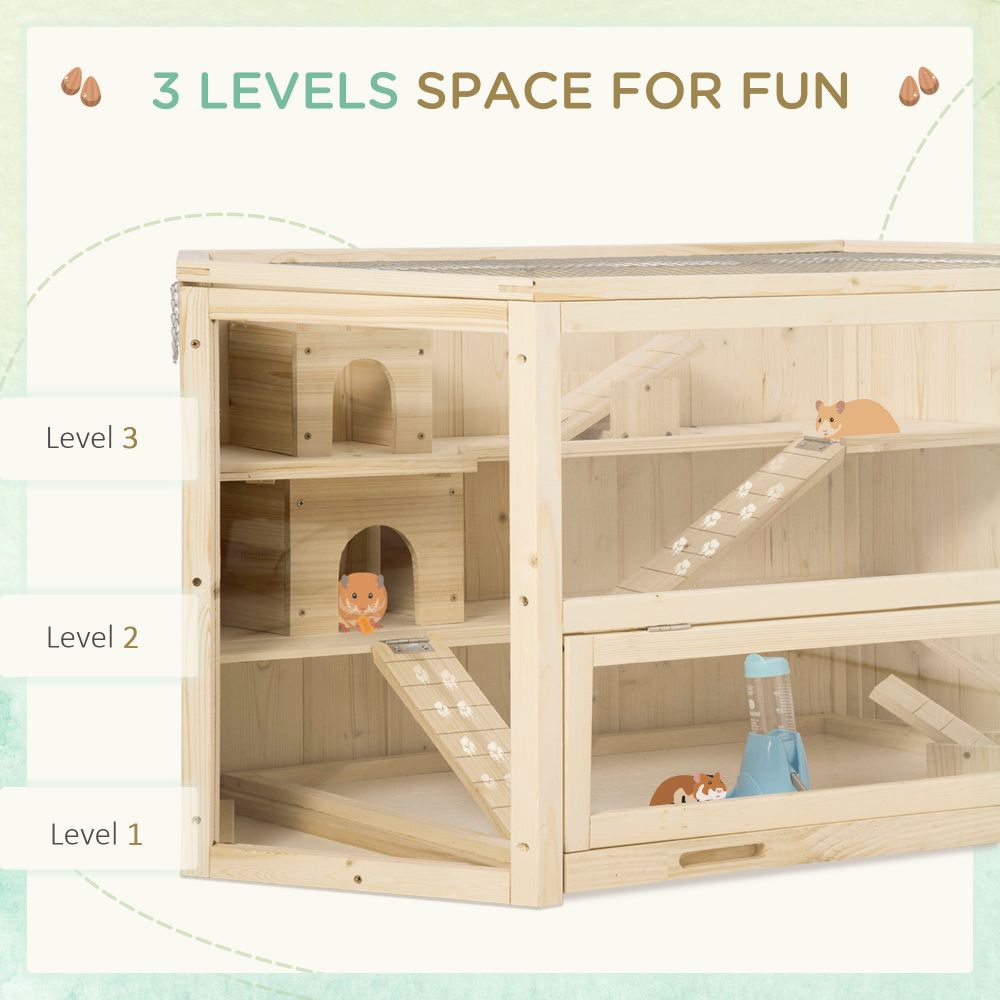 Hamster Gerbil 3-Tier Play Centre