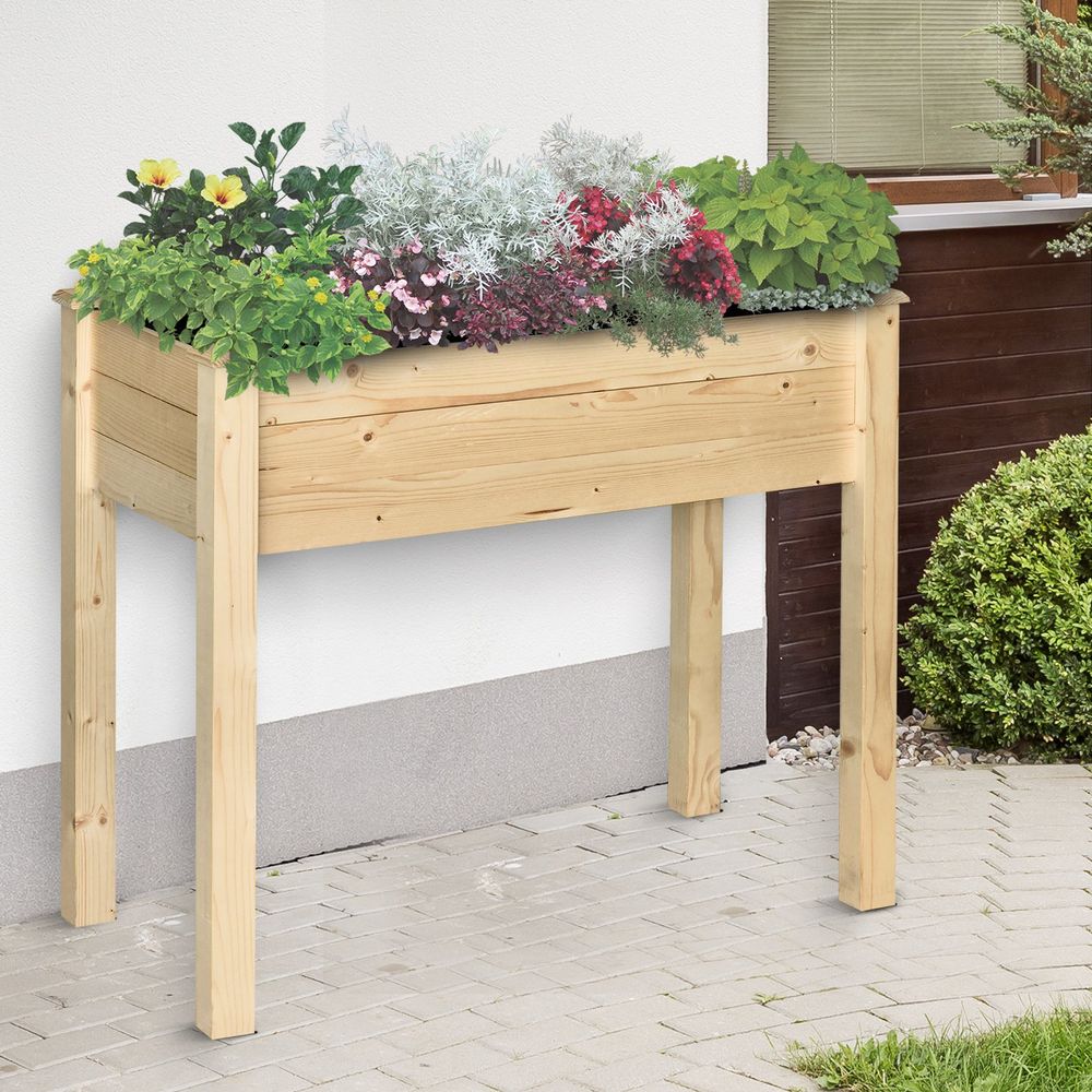 Wooden Garden Planter Raised