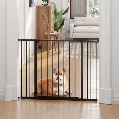 Dog Stair Gate Pressure Fit Black