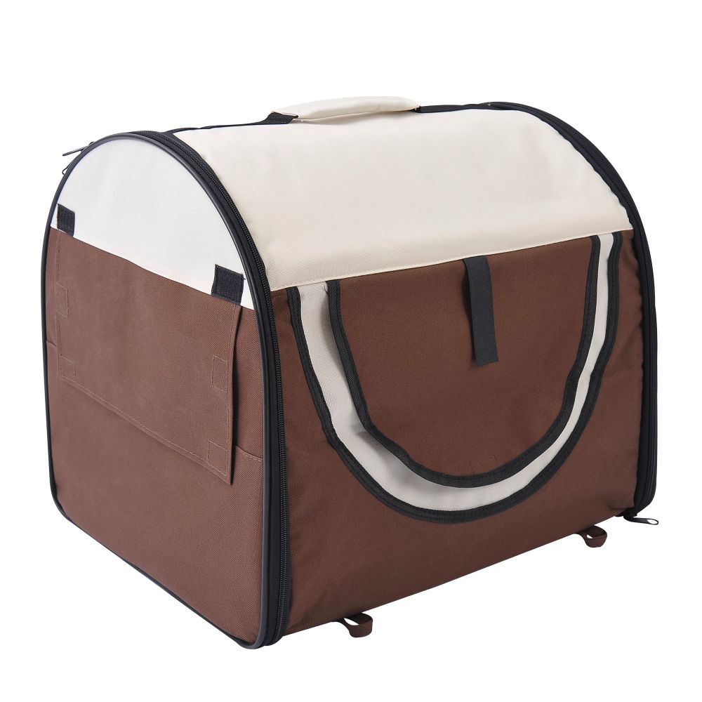 Small Soft Travel Carrier in Brown