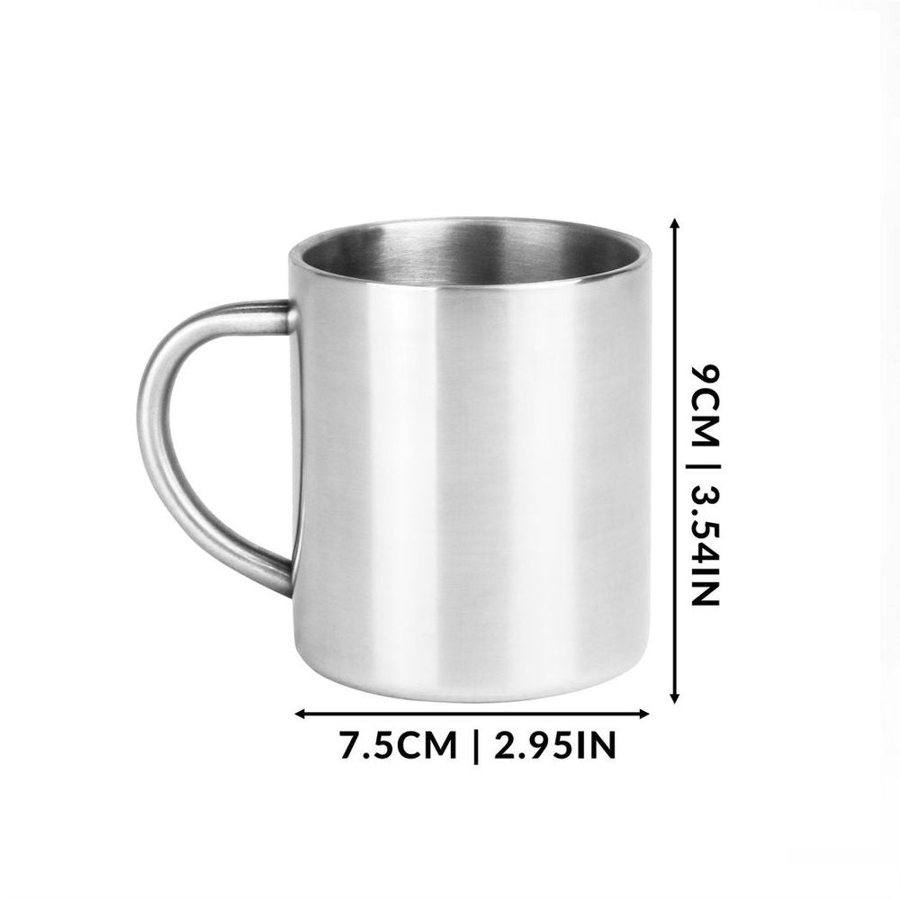 Set of 2 Stainless Steel Mugs