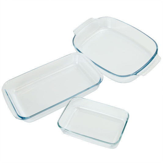 Set of 3 Glass Oven Dishes