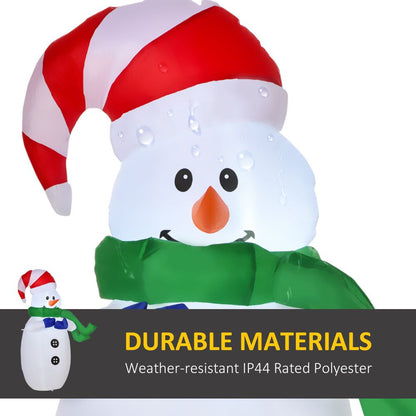 LED Inflatable Standing Snowman 4ft