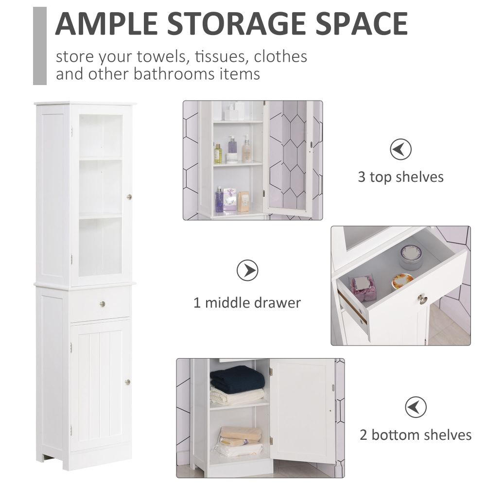 White Bathroom Storage Cabinet