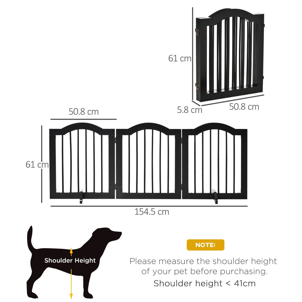 3 Panel Wooden Dog Gate