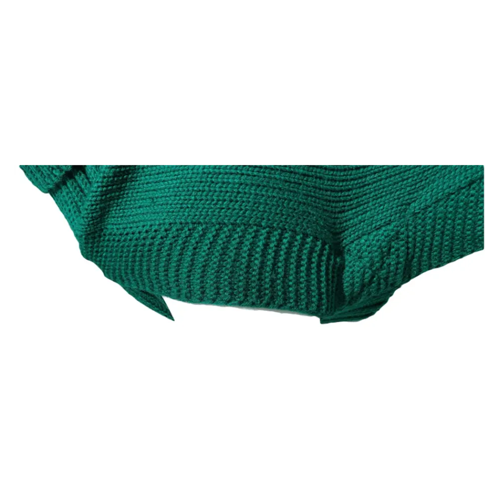 Cableknit Pet Jumper Green