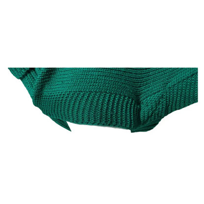 Cableknit Pet Jumper in Green
